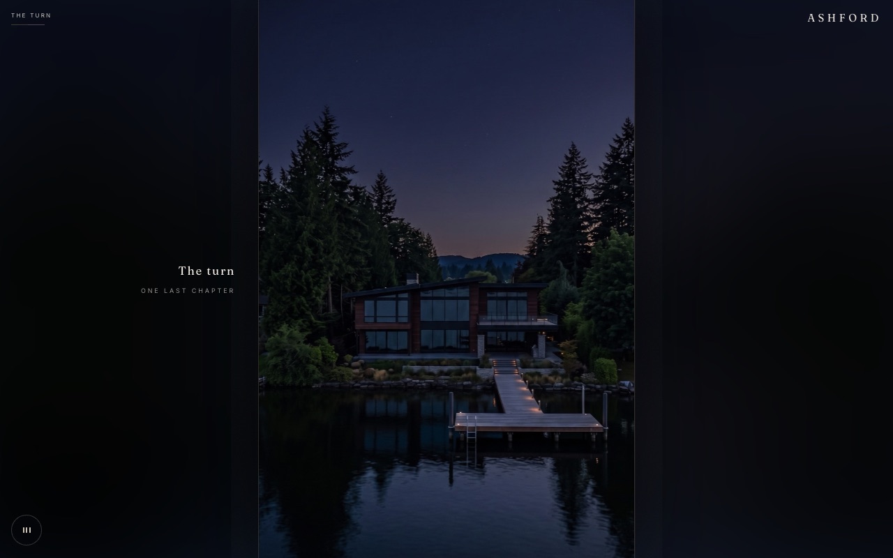 A realtor microsite, a single scroll-film page built around one listing consultation